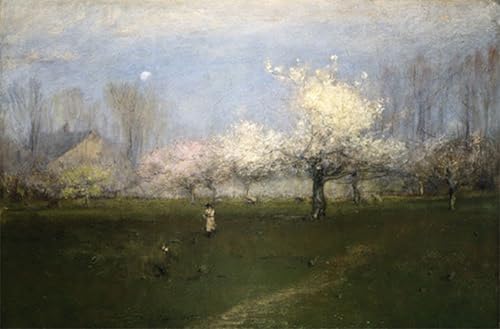 Cuadro Spring Blossoms de George Inness, decoración en lienzo abstracto de 60x90cm