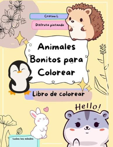Animales Bonitos para Colorear: Libro para colorear