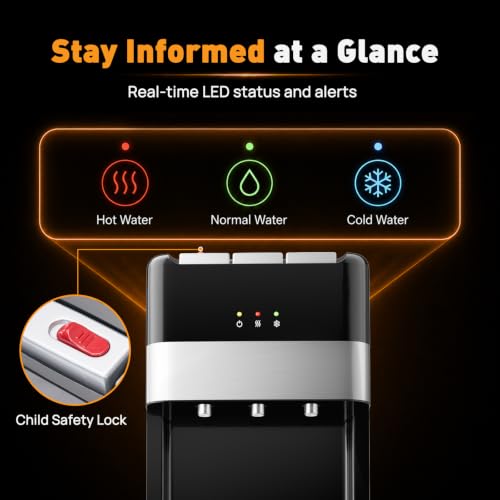 Image of NEWBULIG Bottom Loading Water Dispenser for 5 Gallon Bottle, Water Cooler