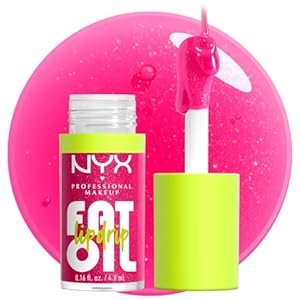 NYX PROFESSIONAL MAKEUP Fat Oil Lip Drip, Moisturizing, Shiny and Vegan Tinted Lip Gloss – Supermodel (Shimmering Magenta)