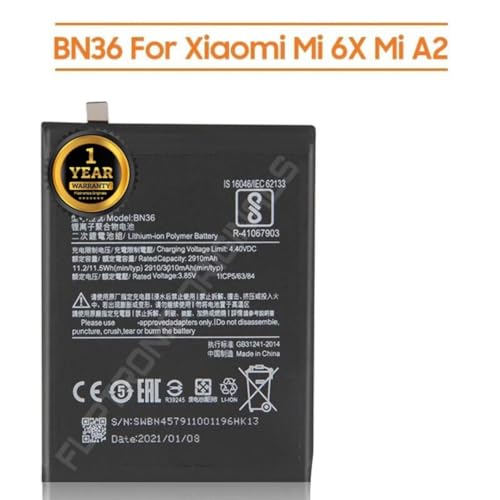 Image of BN36 Battery for Redmi A2 / 6X /M1804D2SG / M1804D2SI / MZB6440IN Battery with 1 Year Warranty****(U228U2)
