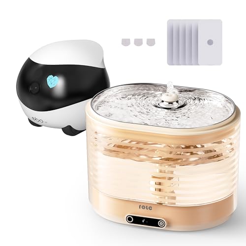 Enabot EBO SE Cámara Robot 1080P + Fuente Agua Gatos