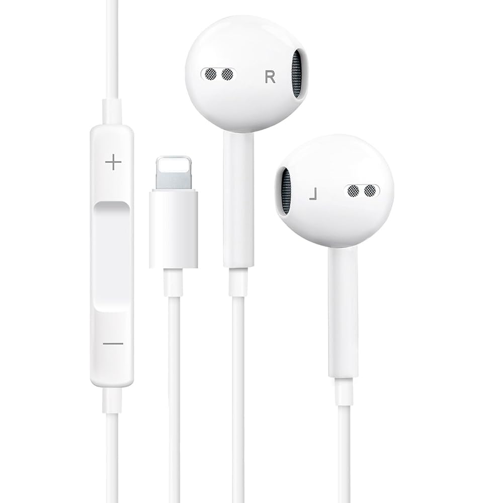 Earphone for iPhone Headphones,Plug and Play Wired Earbuds Compatible with iPhone 14/13/12/11 Pro Max/Xs Max/XR/X/7/8 Plus and More