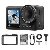 DJI Osmo Action 4 Combo Essenziale - Action cam impermeabile 4K/120fps con sensore 1/1.3”, macchina fotografica subacquea,incredibili immagini con scarsa illuminazione,prestazioni cromatiche a 10 bit