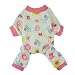 Fitwarm Cute Pink Pony Dog Pajamas Comfy Cotton Pet Pjs Shirts Clothes, Small