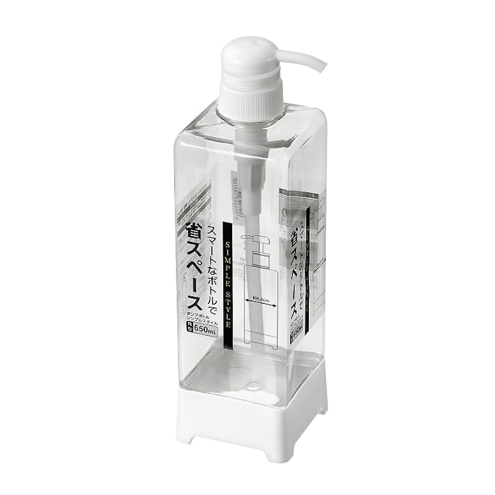 Amazon｜ポンプボトル(シンプルスタイル)角型 650mL