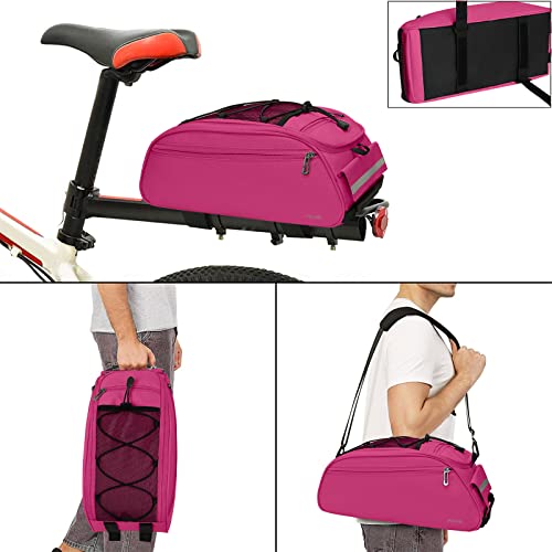image for MOSISO Bike Rack Bag, Waterproof Bicycle Trunk Pannier Rear Seat Pouch