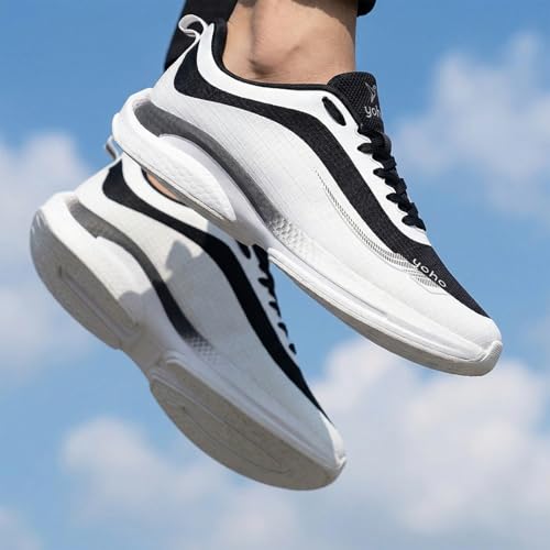 Image of YOHO RushHour Dynamiq Sports Shoes for Men |Cushioned Insole, Stylish, Casual & Sneakers for Gents | Lightweight, Anti-Skid Shoe for Gym, Walking, Running & Everyday Use-1800