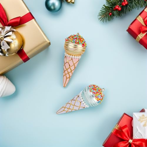 Décoration de Noël en verre suspendue Baluue pour remplacer les boules tristes - 6