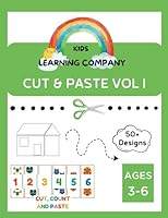 Kinder Learning: Cut and Paste Workbook Volume I: Cutting Practice for Kids, Fun scissors training book for preschool/ kindergarten, Cut out book for kids (3-6) B0B8BG692R Book Cover