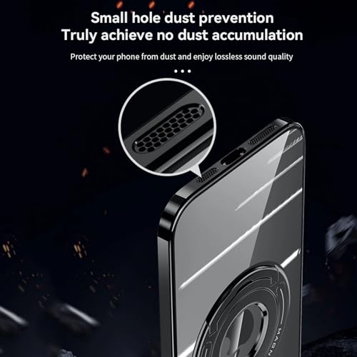 Coque aimantée antichoc iPhone 15 Plus avec anneau de support