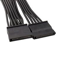 SATA Stromverteiler Kabel für Corsair Netzteile, 6Pin auf3x15Pin SATA Buchse Adapter für zusätzliche SSDs/HDDs, kompatibel mit Corsair RM550x RM650x RM750x RM850x RM1000x modularen Netzteilen–50cm – Ansicht 5
