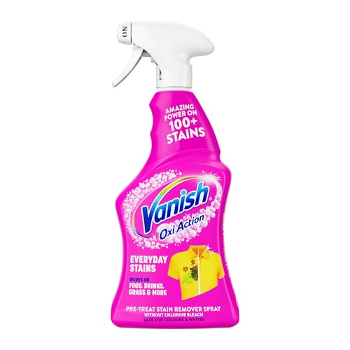 Vanish - Oxi Action - Multi Stain Spray for Couloured Garments and Fabrics - 500ml Pre-Treat Spray Without Chlorine Bleach (1 x 500ml)