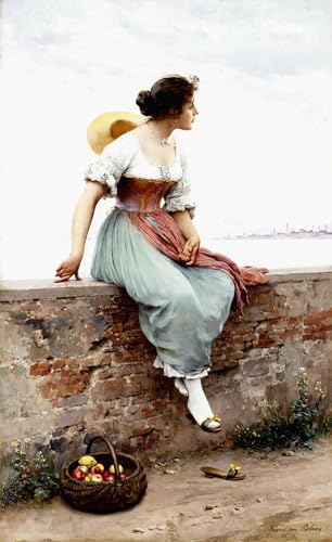 Peinture Poster Impression Tableaux d'Art Mural Moderne Eugen Von Blaas 60x90cm