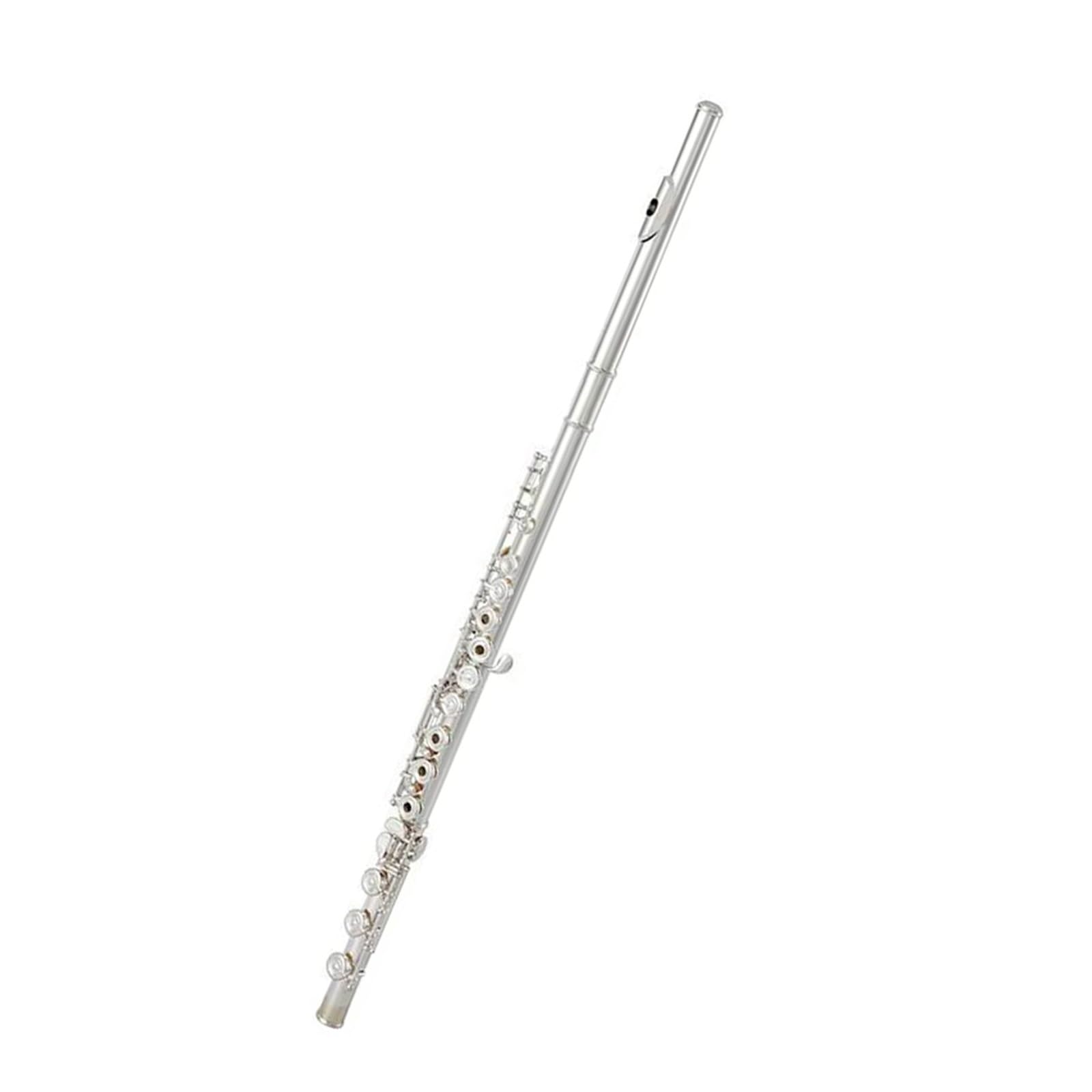 flet prosty Flet profesjonalny biały miedziany klucz otwarty C 17-otworowy flet posrebrzany Instrument z pudełkiem Instrument dęty drewniany