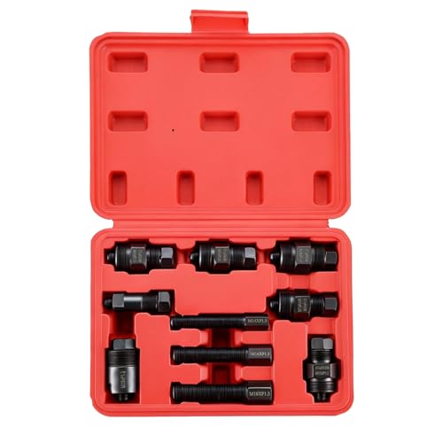 NYXOVA 10PCS Motorcycle Flywheel Puller Set – Universal Flywheel Puller Tool Kit Compatible with Honda, Suzuki, Kawasaki, Yamaha, Ducati, Bosch Motorcycles
