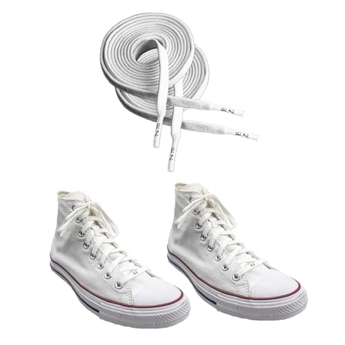 EZ Stretch slip on shoe laces pair, Elastic flat stretchy shoe laces, 45 in Length