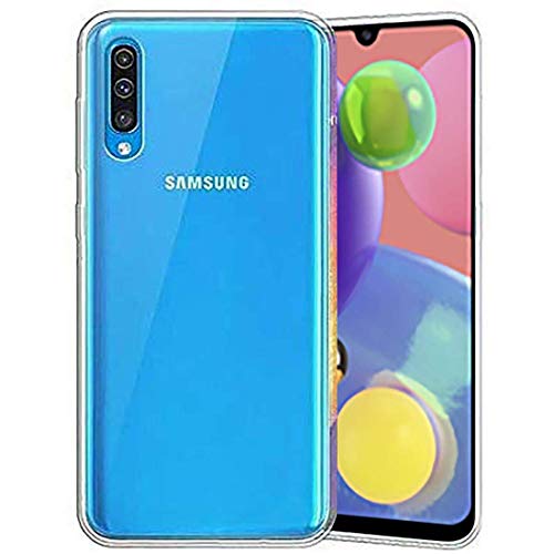 Amazon Brand – Solimo Mobile Cover for Samsung Galaxy A70s (Soft & Flexible Back Case), Transparent- Best and cheap mobile covers in India