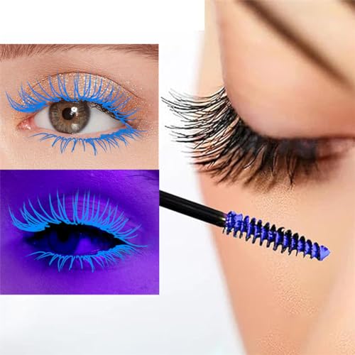 Neon Mascara, UV Fluorescent Intense Volume Length Mascara Eye Makeup - Image 5