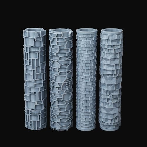 DND Terrain Texture Roller Create Dungeons and Dragons Scenario Pieces RPG Accessory Tools Wargame Environments and Tabletop Map Props with Realistic Texture - AS744B Wall Paving