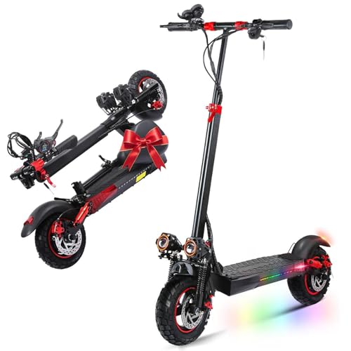 10 Pollici Monopattino Elettrico Adulto Scooter - Monopattino elettrico Pieghevole,40-55KM di Autonomia, Batteria 48V 15Ah, Carico Massimo 120KG mono pattino elettrico adulti