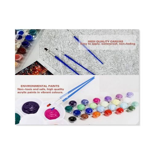 Paint by Numbers for Adult Girls，Kangaroo Island Australia，Painting by Number for Adults DIY Digital Painting for Beginners Wall Decor Drawing Gift(30x40cm) 11.8x15.7 inches-FZ92 - Image 5