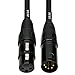 CNCESS CESS-017 3 Pin XLR Female to 5 Pin XLR Male Adapter Cable - 6 Inch Length, 2 Pack, Durable Audio Converter for DMX, Microphones