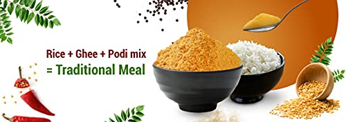Ikkiyam Andhra Paruppu Podi | Authentic South Indian Spice Rice Mix Blend | Instant Idli Dosa Mix with Tur & Mong Dal | Premium Dosa Powder Kandipodi | 100g Pack for Flavorful Meals