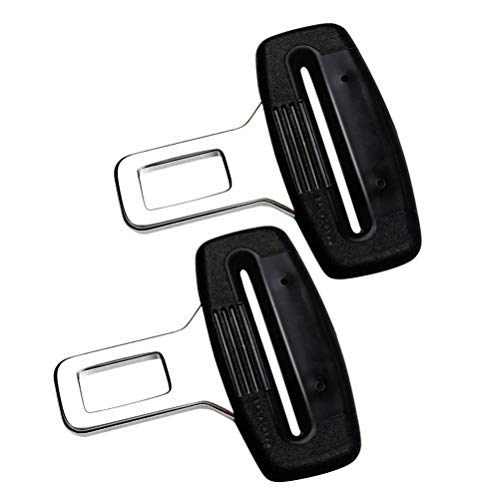 BROADREAM Car Seat Belt Clip, Vehicle Car Buckle Clips Universal for Auto Vehicle Buckles Clip, Automotive Metal Seat Buckles - 2 Packs