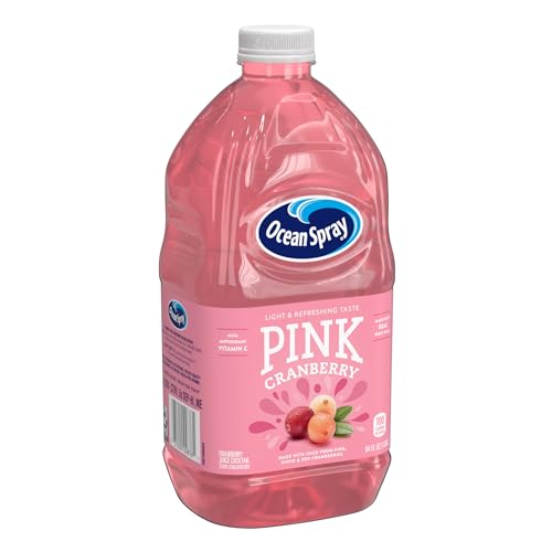 Image of Ocean Spray Pink Cranberry Juice Cocktail, 64 Fl Oz Bottle (Pack of 2)