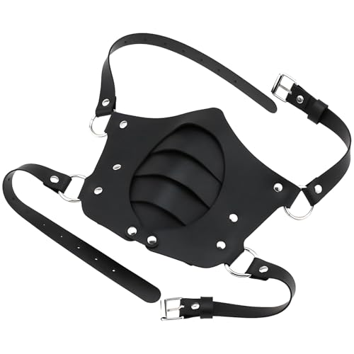 Masque de cosplay en cuir synthétique confortable et réglable qui ne glisse pas