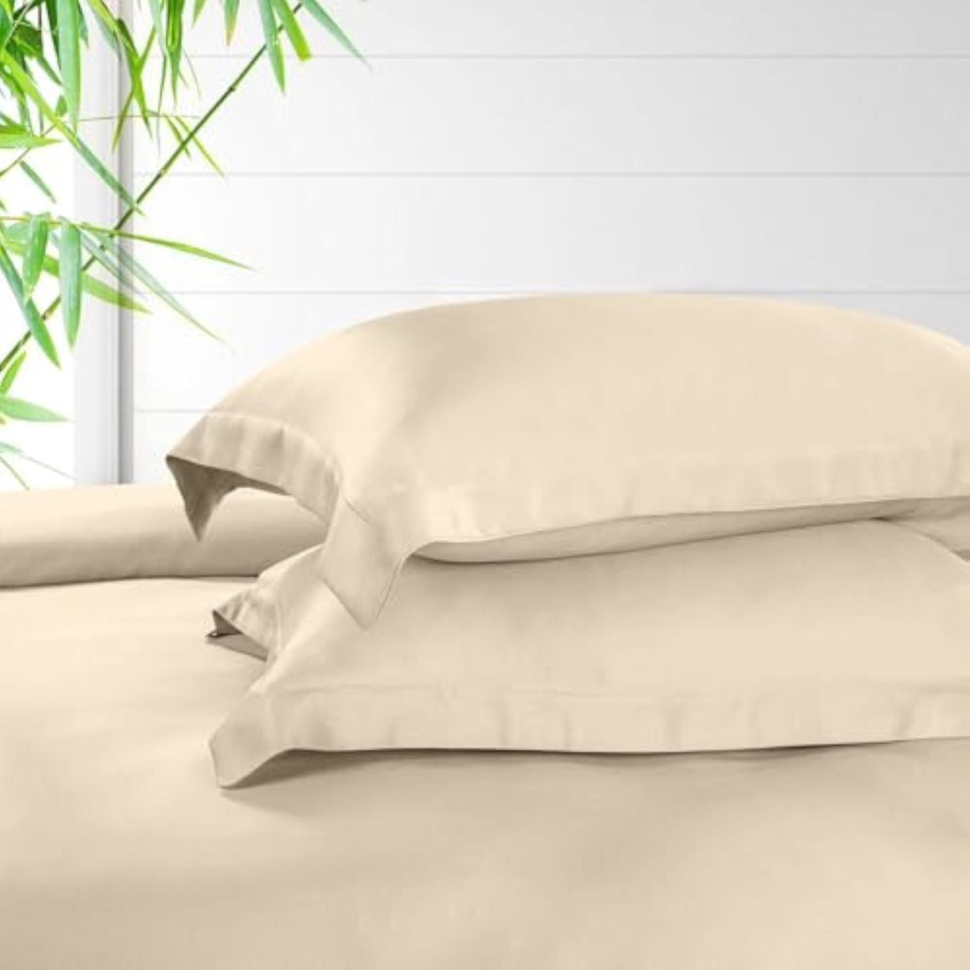 100% Bamboo King Bedsheet with 2 Pillow Covers, Taupe