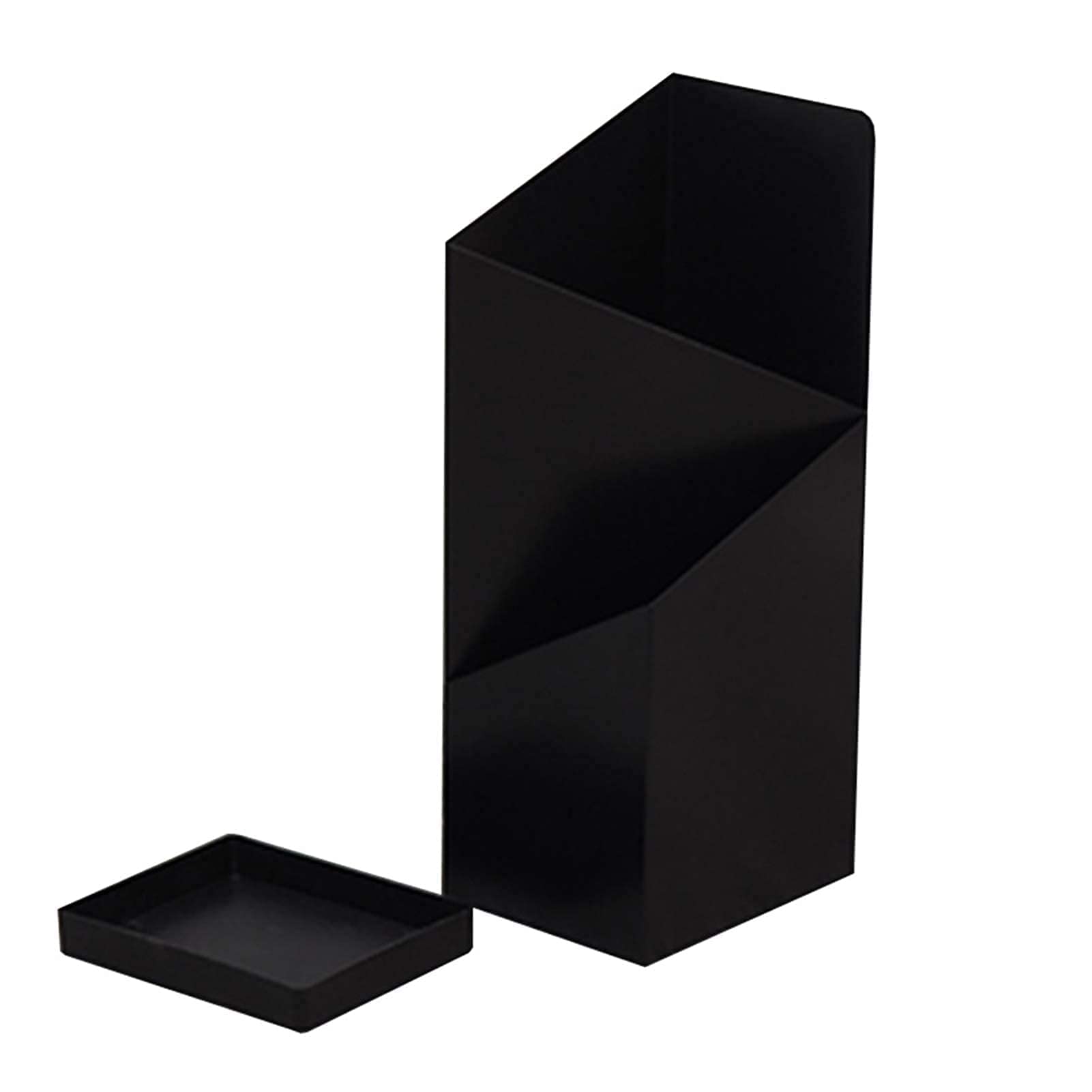 Porte-parapluies métallique noir pour éviter les sols mouillés