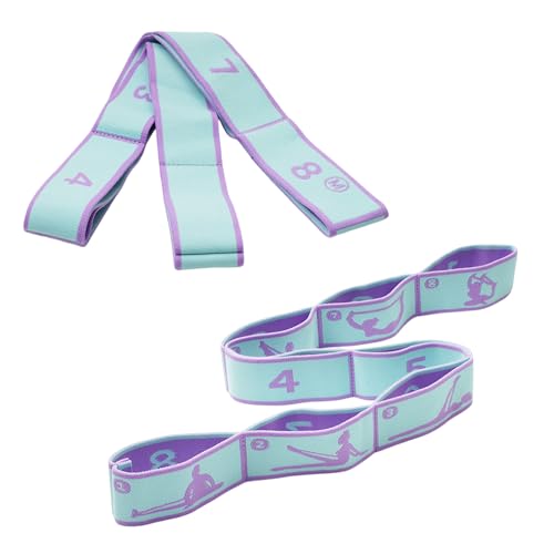 GUTERTOP 2 Stück Yoga Stretching Band, Gymnastikband Elastisch, Dehnungsband mit Schlaufen für Pilates Fitness Stretching Training GUTERTOP 2 Stück Yoga Stretching Band, Gymnastikband Elastisch, Dehnungsband mit Schlaufen für Pilates Fitness Stretching Training