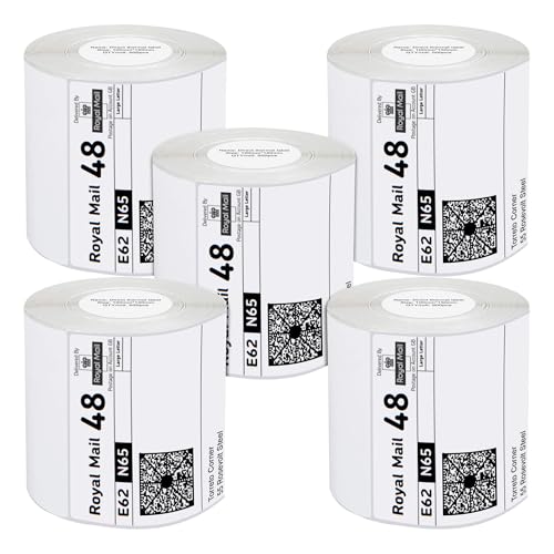 iSOUL 2500 Direct Thermal Shipping Labels 4x6 Inch 5 Rolls x 500 Labels