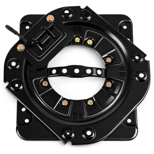 Woanger Swivel Car Seat Base 360° Rotating Heavy-duty Swivel Base 3.0mm Steel Plate & 286.6 Lbs Load Capacity Universal Seat Mount for Rv Van Camper Truck Bus Commercial Vehicle