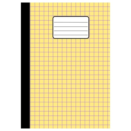 Grid paper composition notebook: A4 School Exercise Book10 mm Squares Math Notebook, 1 cm Squared Quad Ruled Grid Paper for Mathematics, Graph, Writing Pad 100 Pages A4