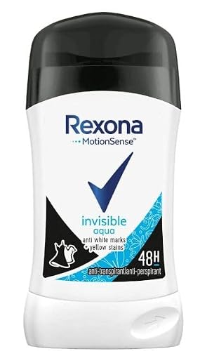 Image of Rexona Invisible Aqua Antiperspirant Deodorant Stick 40ml – Invisible Anti-Marks Protection – Fresh Aqua Fragrance