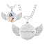 Engraving text 00172 Silver necklace with 24'' Tennis chain]