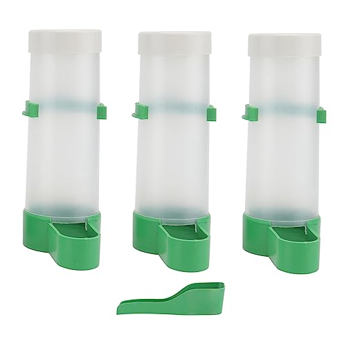 PEPLAYTAL 鳥用自動給水器セット プラスチック製耐久性給水ボウル 小中大サイズ 鳥かご設置用 ペット鳥向け