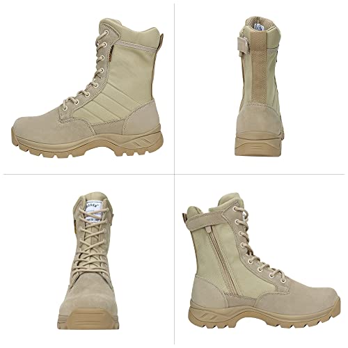 BOTA MILITAR BEIGE Y DORADO | INPAEZ
