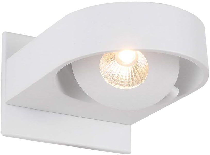 RUNNLY LED Wall Sconce, Track Spot Light Wall Spotlights Rotation Adjustable 10W 3000K for Corridor, Gallery, Staircase and Living Room