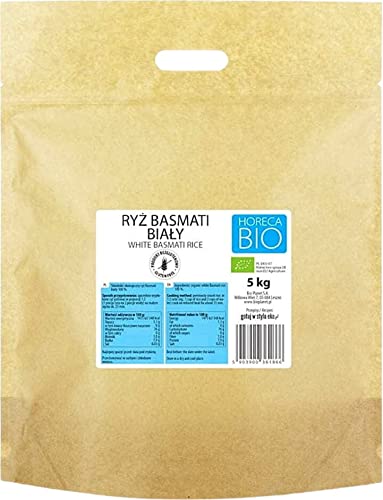 BASMATI RIZ BLANC SANS GLUTEN BIO 5 kg - HORECA