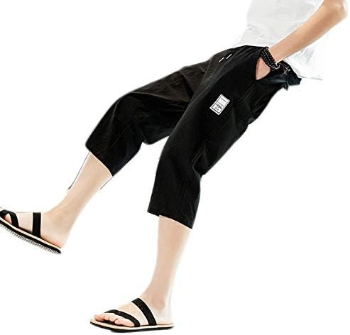 Amazon 綿麻 7分丈 サルエルパンツ ワイドパンツ メンズ 薄手 カジュアル アウトドア 動きやすい 散歩 遠足 アウトドア 夏服 ボトムス ゆったり パンツ 快適 通気性 大きいサイズ 7分丈パンツ ロングパンツ 通販
