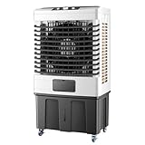 Verdunstungskühler, Mobile Klimaanlage Ohne Abluftschlauch, 45-L-Wassertank, 3 Geschwindigkeiten,...