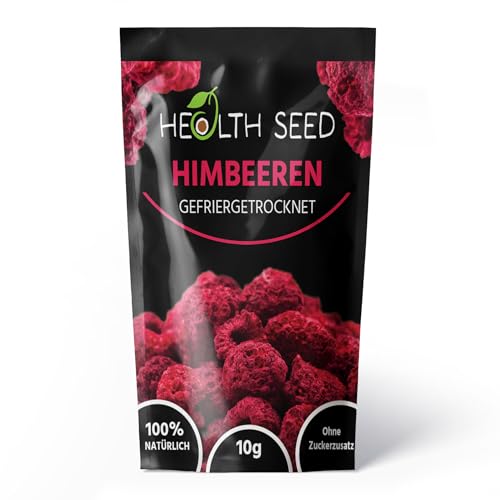 Health Seed - Frambuesas liofilizadas | Frambuesa 100% natural | Sin OGM Sin Gluten - 10 g