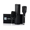 GHD - Coffret Duet Style - Lisseur Séchant 2-en-1 (Noir), Brosse & Pochette incluses. Sèche & Lisse Simultanément Sans Dommage Thermique ni Frisottis sur Cheveux Mouillés. Tous Types de Cheveux