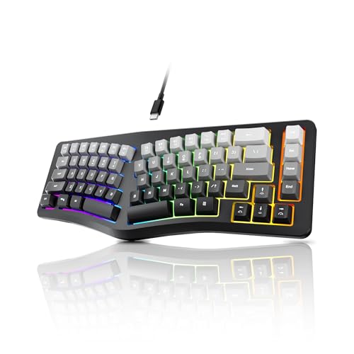 Teclado Mini Dividido Compacto Ergonômico com Fio 7KEYS