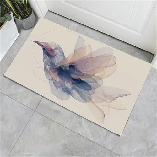 Paillasson animaux simples beige tapis entree interieur lavable - 3