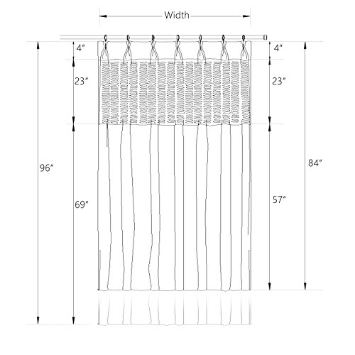 cololeaf 8ft Wide x 8ft Tall Pinch Pleated Hanging for Hospital Medical Clinic SPA Lab Cubicle Curtain Divider Privacy Screen, in Beige Yellow Customizable - Thumbnail 2